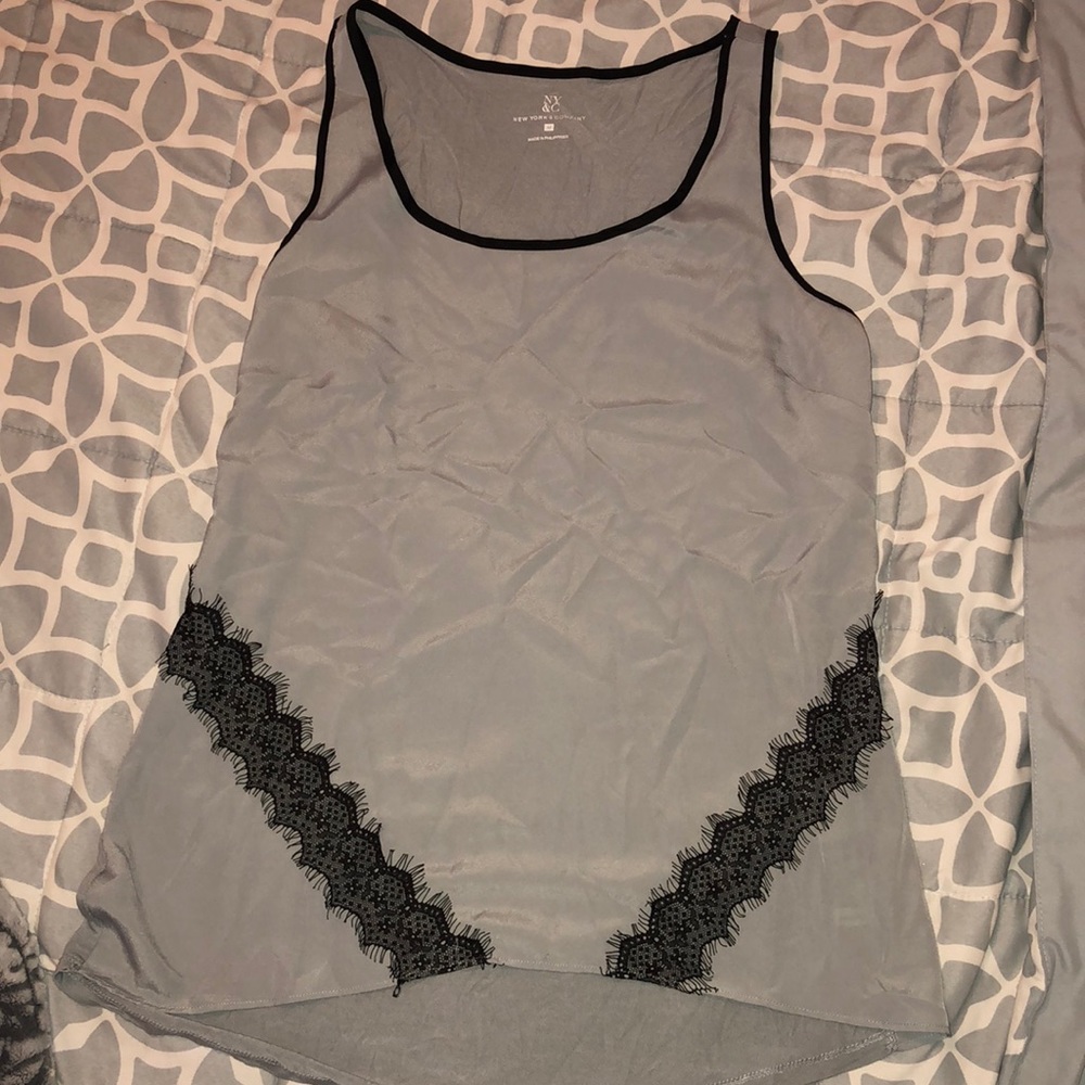 Grey Dress Blouse